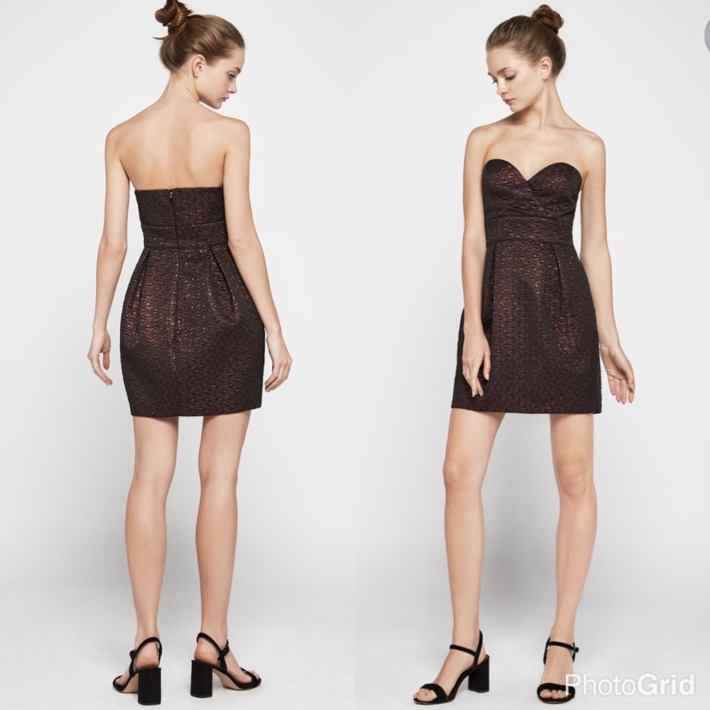 BCBG Generation Metallic Sleeveless Cocktail Dress - Picture 2 of 4